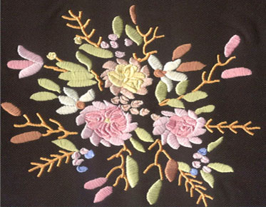 flower design embroidery